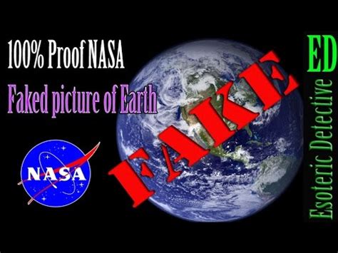 proof photos of earth are fake